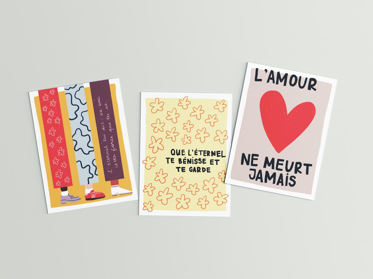 série de cartes amitié