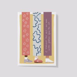 carte amitié - marche